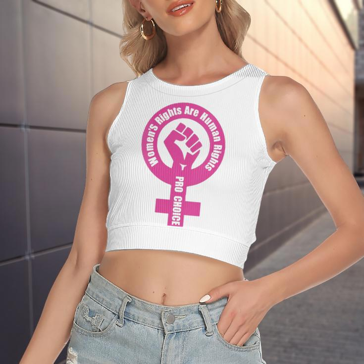 Rights Are Human Rights Pro Choice Women's Crop Top Tank Top