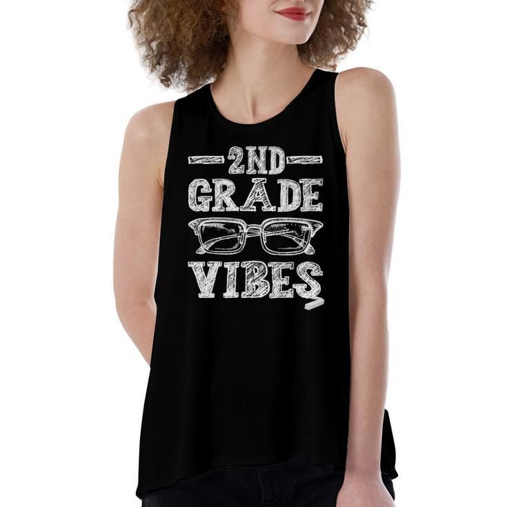 2Nd Grade Vibes First Day Teacher Back To School Squad Women's Loose Tank Top