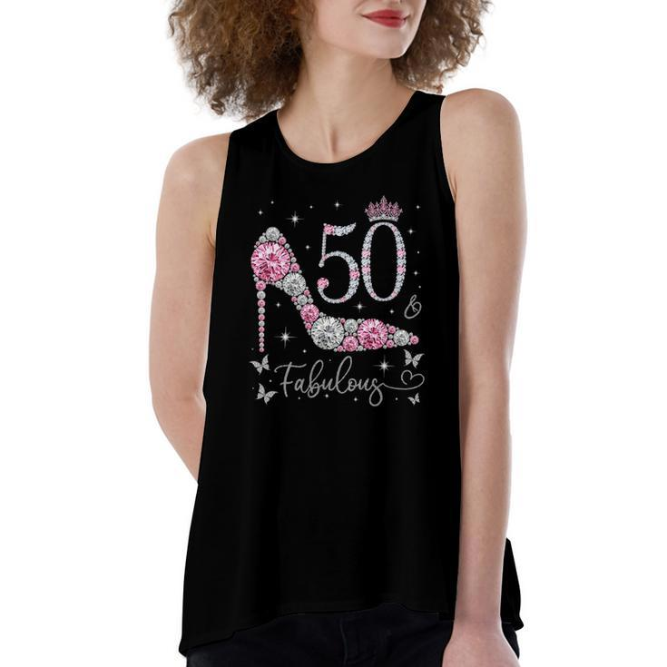 50 & Fabulous 50 Years Old And Fabulous 50Th Birthday Women's Loose Tank Top