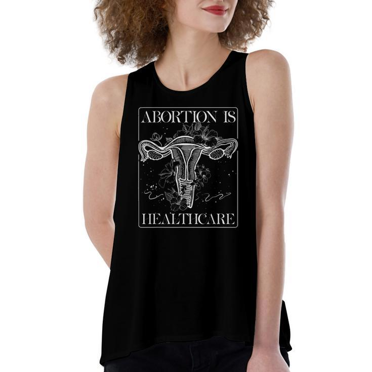 Abortion Is Healthcare Feminist Feminism Flower Pro Choice Women's Loose Tank Top