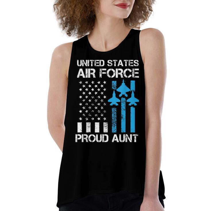 Air Force Us Veteran | Proud Air Force Mom 4Th Of July Women's Loose Fit Open Back Split Tank Top