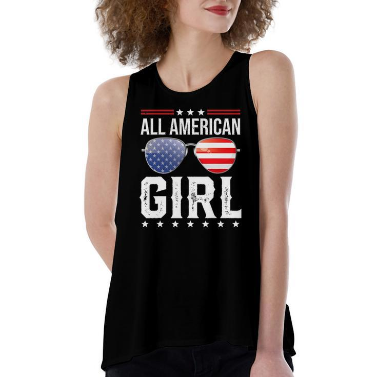 All American Girl Matching Fourth 4Th Of July Women's Loose Tank Top