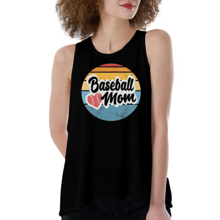 Baseball Mom Vintage Retro For Mother Women's Loose Tank Top