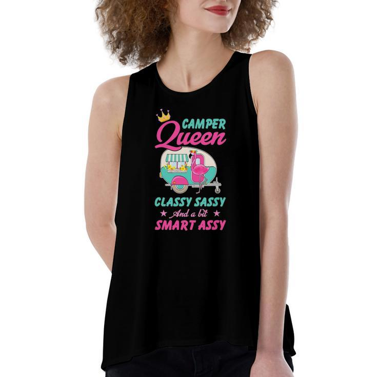 Camper Queen Classy Sassy Smart Assy Camping Rv Women's Loose Tank Top