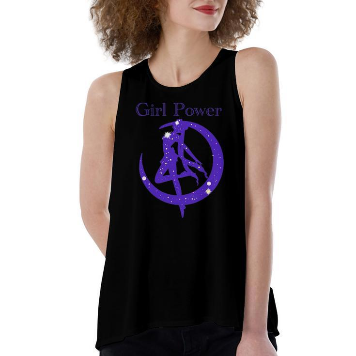 Crescent Moon Planet Sailor Astronomy Mom Anime Girl Fans Women's Loose Tank Top