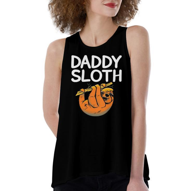 Daddy Sloth Lazy Cute Sloth Father Dad Women's Loose Tank Top