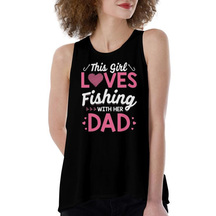 Daughter Fishing Dad Daughter Matching Fishing Women's Loose Tank Top