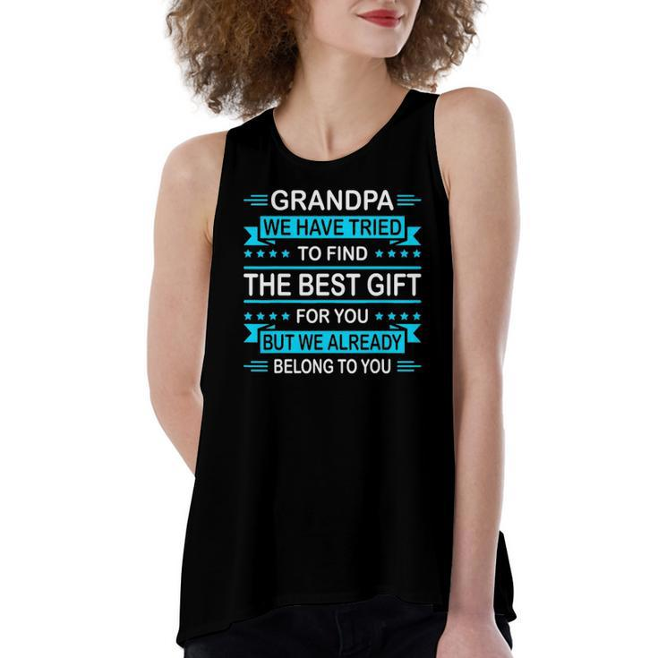 Fathers Day For Grandpa From Daughter Son Wife Women's Loose Tank Top