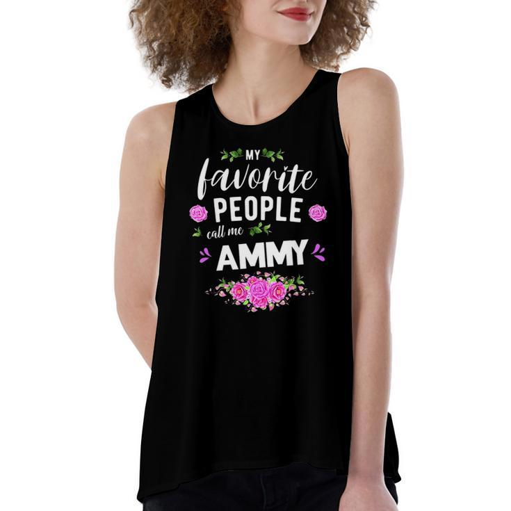 My Favorite People Call Me Ammy Grandma Women's Loose Tank Top