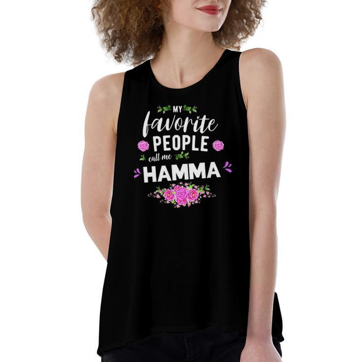 My Favorite People Call Me Hamma Grandma Women's Loose Tank Top