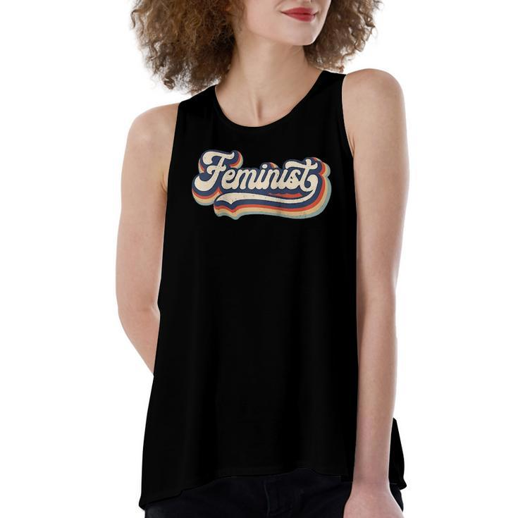 Feminist Retro 70S Vintage Rainbow Feminism Raglan Baseball Tee Women's Loose Tank Top