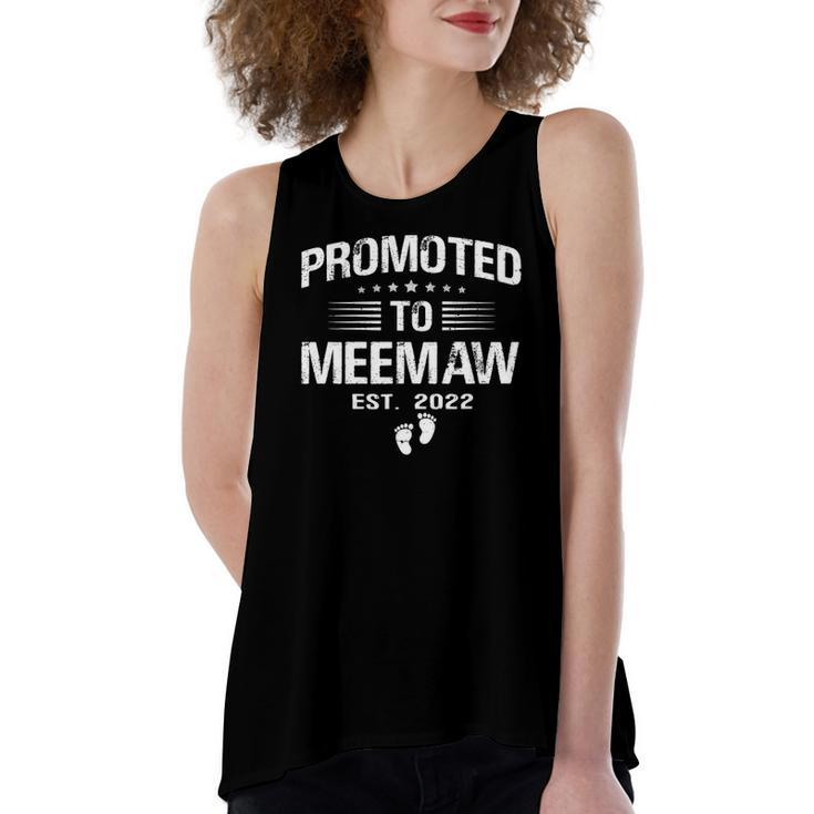 First Time Grandma Promoted To Meemaw 2022 Women's Loose Tank Top