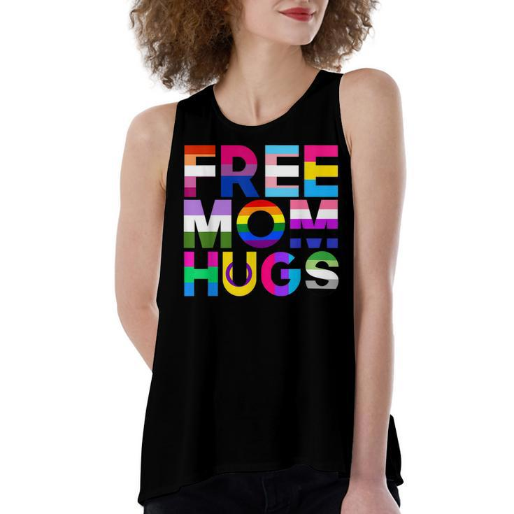 Free Mom Hugs Rainbow Lgbtq Lgbt Pride Month Women's Loose Tank Top
