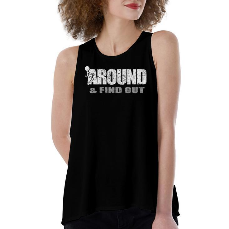 Fuck Around And Find Out Christmas Holiday Women's Loose Tank Top