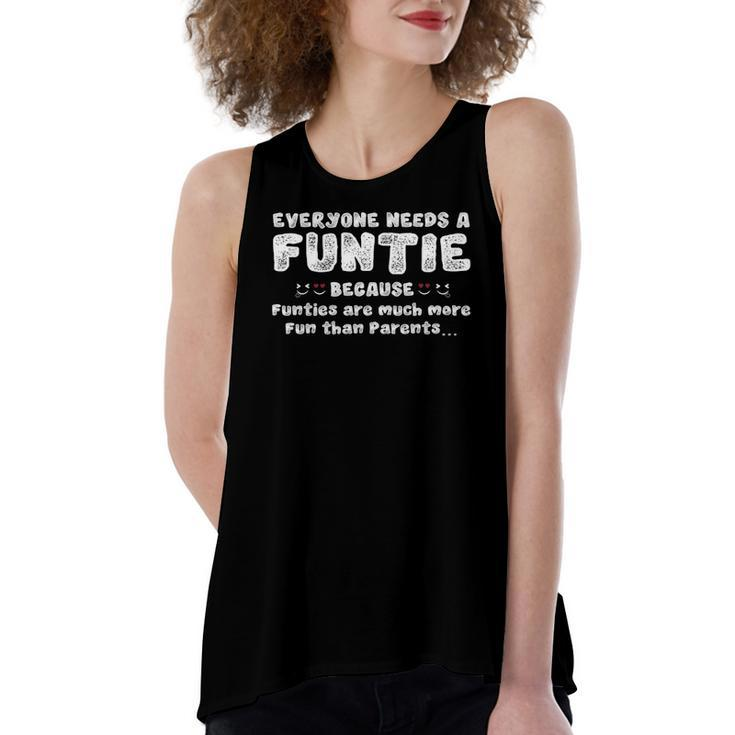 Funtie Fun Aunt Definition Tee Women's Loose Tank Top