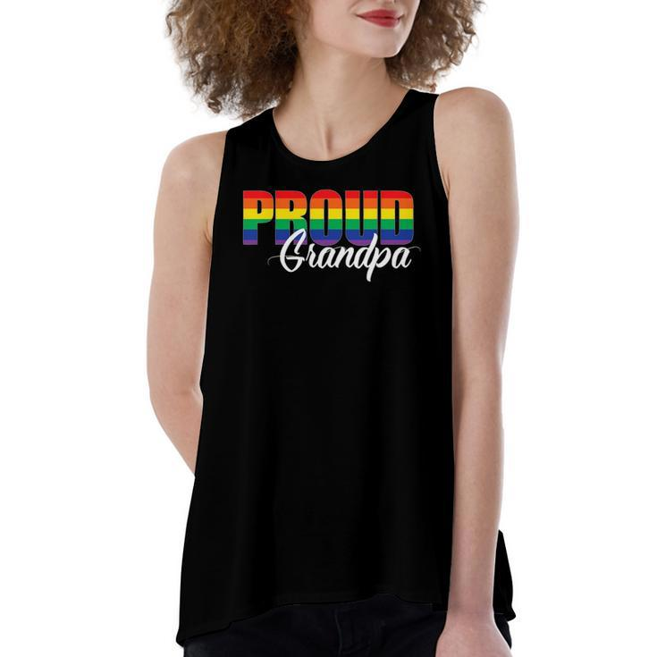 Gay Pride Proud Grandpa Lgbt Ally For Rainbow Women's Loose Tank Top