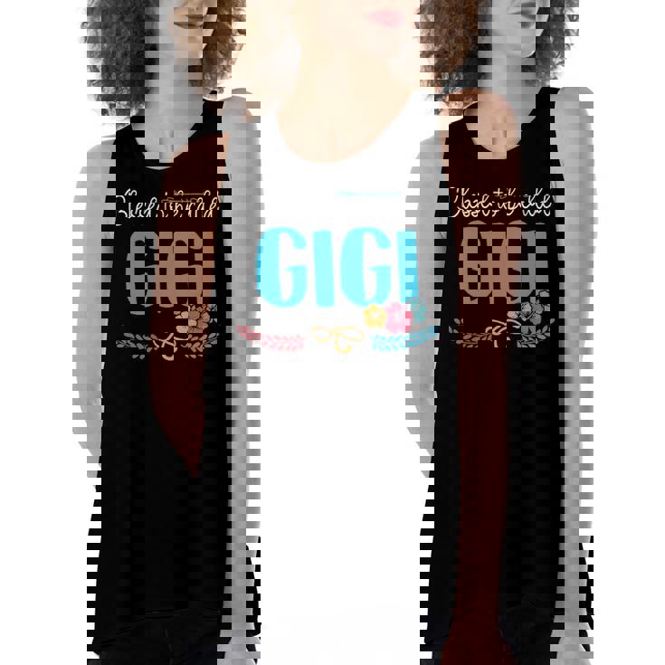 Gigi Grandma Gift   Blessed To Be Called Gigi Women's Loose Fit Open Back Split Tank Top