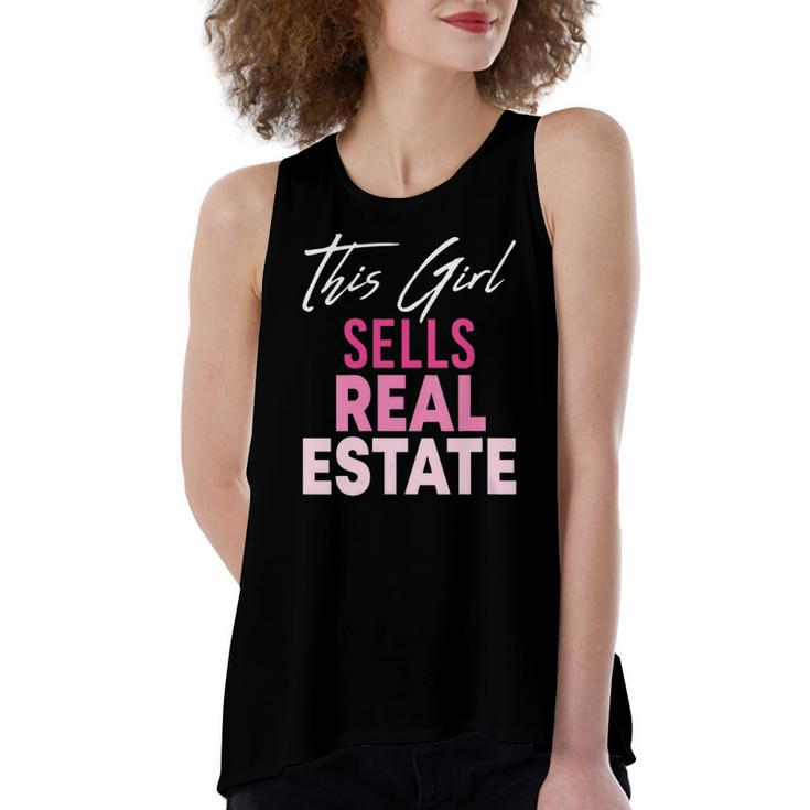 This Girl Sells Real Estate Realtor Real Estate Agent Broker Women's Loose Tank Top