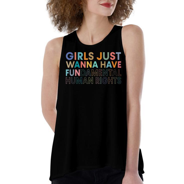 Girls Just Wanna Have Fundamental Rights T Women's Loose Tank Top