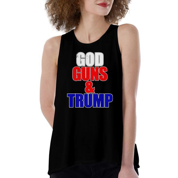 God Gun & Trump Vintage Christian Women's Loose Tank Top