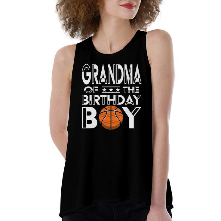 Grandma Of The Birthday Boy Party A Favorite Boy Basketball Women's Loose Tank Top