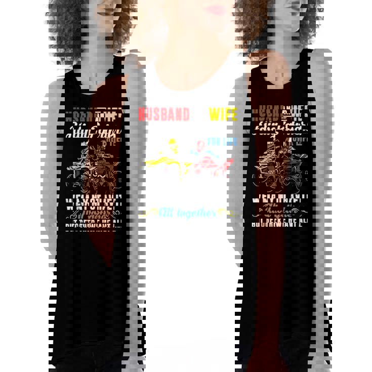 Husband & Wife Riding Partners For Life 4 Wheeler Quad Bike Women's Loose Tank Top