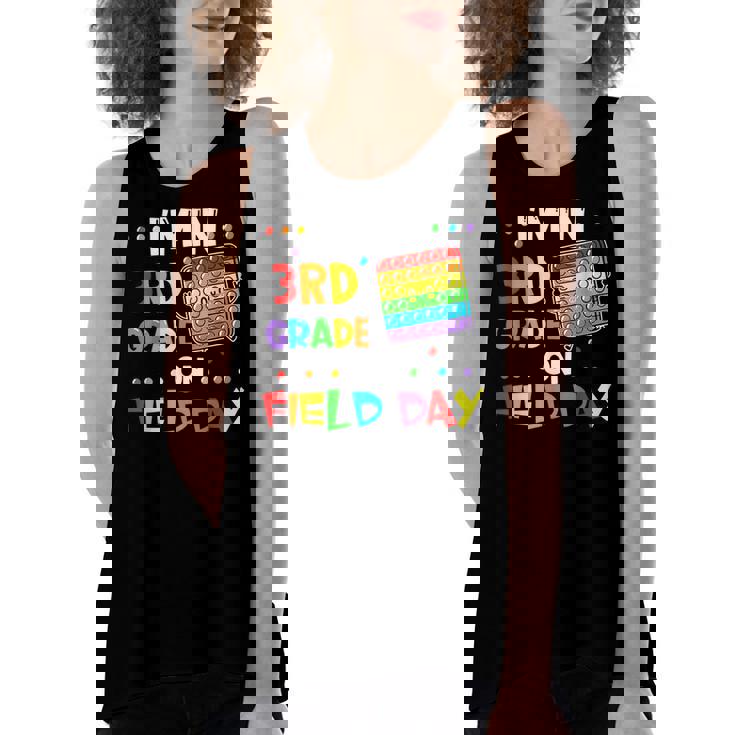 Im In 3Rd Grade On Field Day 2022 Pop It Kids Boys Girls  Women's Loose Fit Open Back Split Tank Top