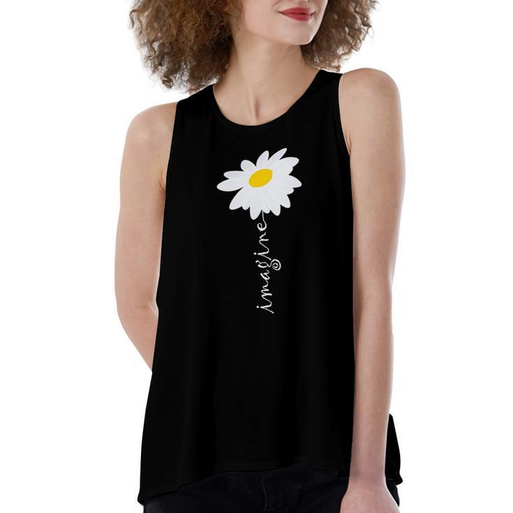 Imagine Daisy Flower Gardening Nature Love Women's Loose Tank Top