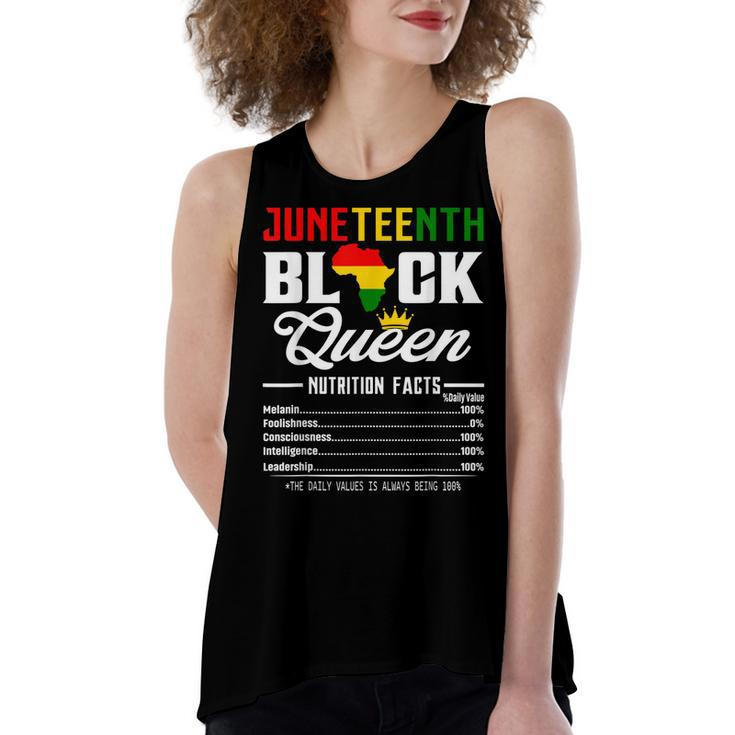 Junenth Black Queen Nutritional Facts 4Th Of July Women's Loose Tank Top