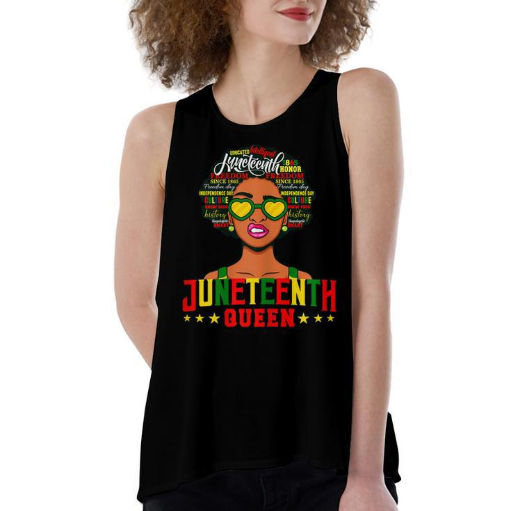Juneteenth Natural Afro Queen Women's Loose Tank Top
