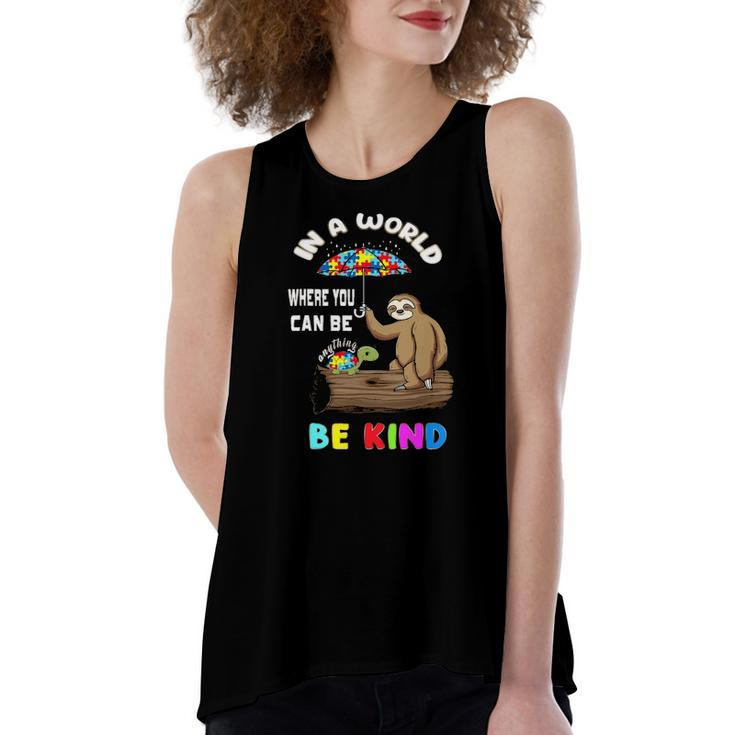 Be Kind Anti Bullying Unity Day Kindness Autism Teacher Women's Loose Tank Top