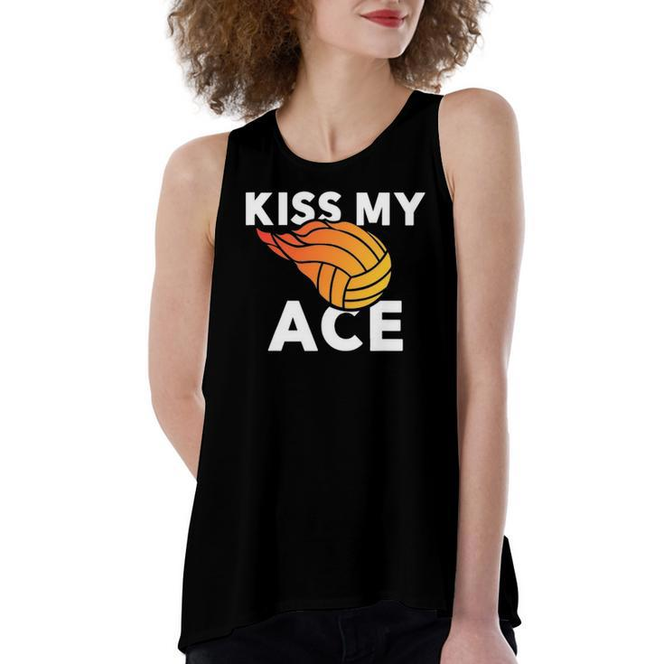 Kiss My Ace Volleyball Team For & Women's Loose Tank Top