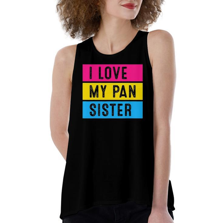 Lgbt Pride Love My Pan Sister Pansexual Support Women's Loose Tank Top