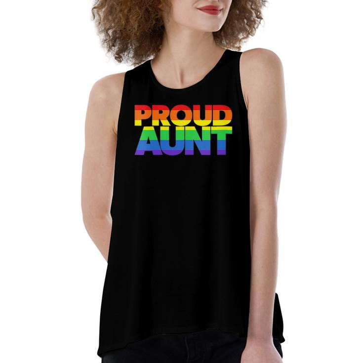 Lgbtq Aunt Gay Pride Ally Lgbt Proud Aunt Women's Loose Tank Top