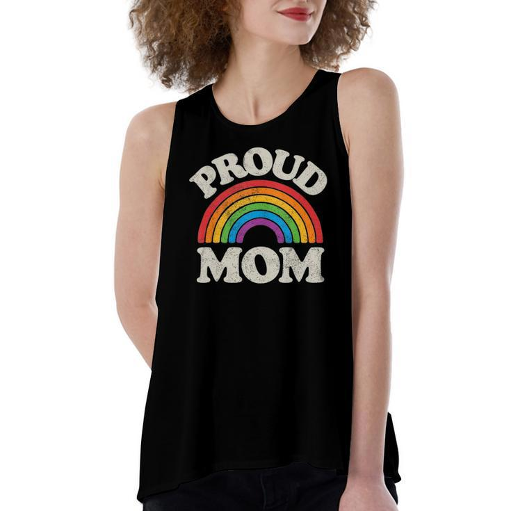 Lgbtq Proud Mom Gay Pride Lgbt Ally Rainbow Women's Loose Tank Top
