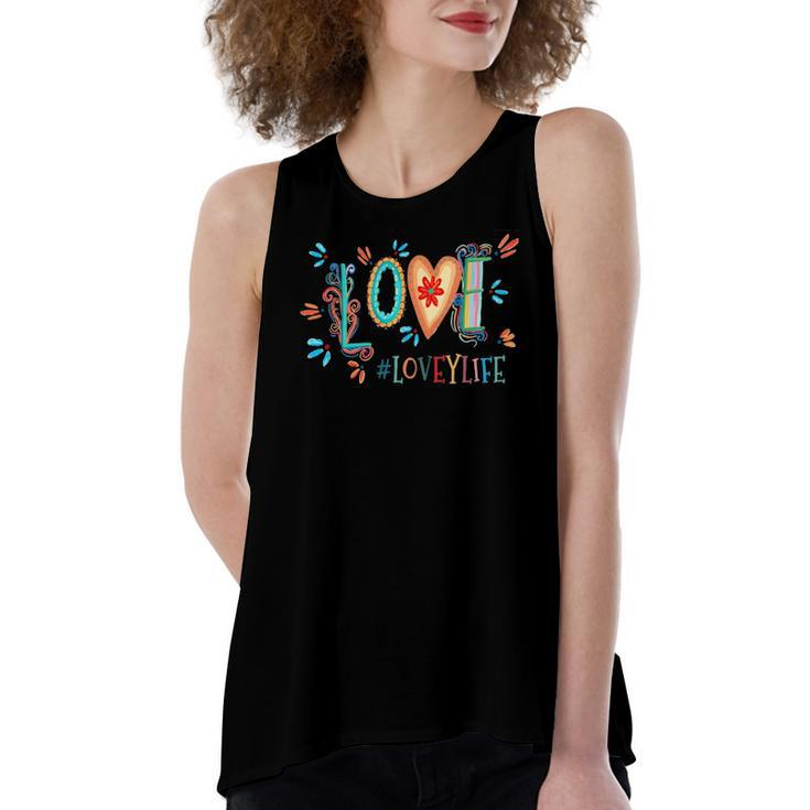 Love Lovey Life Colorful Women's Loose Tank Top