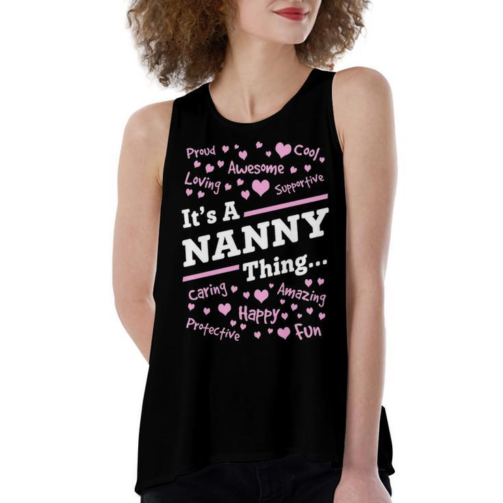 Nanny Grandma Gift   Its A Nanny Thing Women's Loose Fit Open Back Split Tank Top