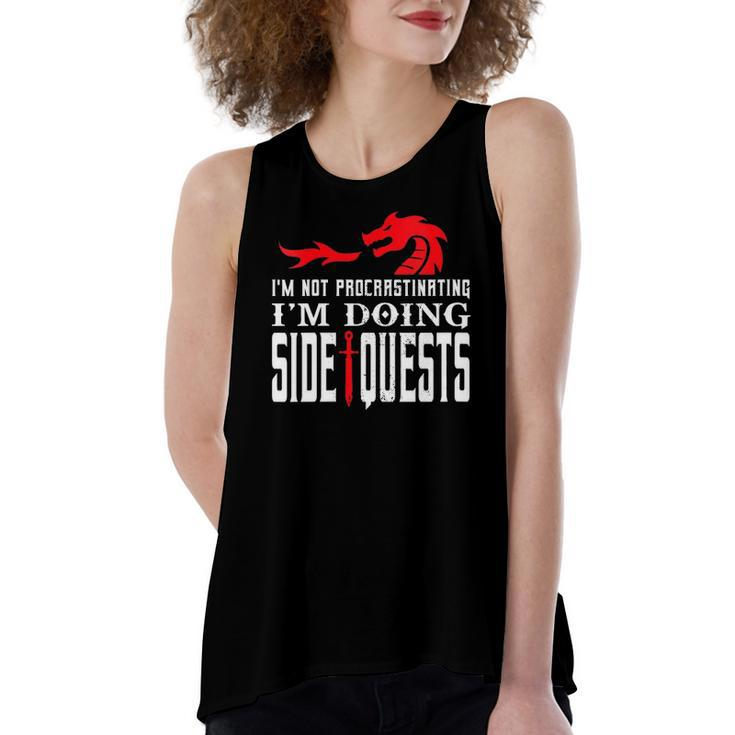 Im Not Procrastinating Im Doing Side Quests Dungeons & Dragons Women's Loose Tank Top