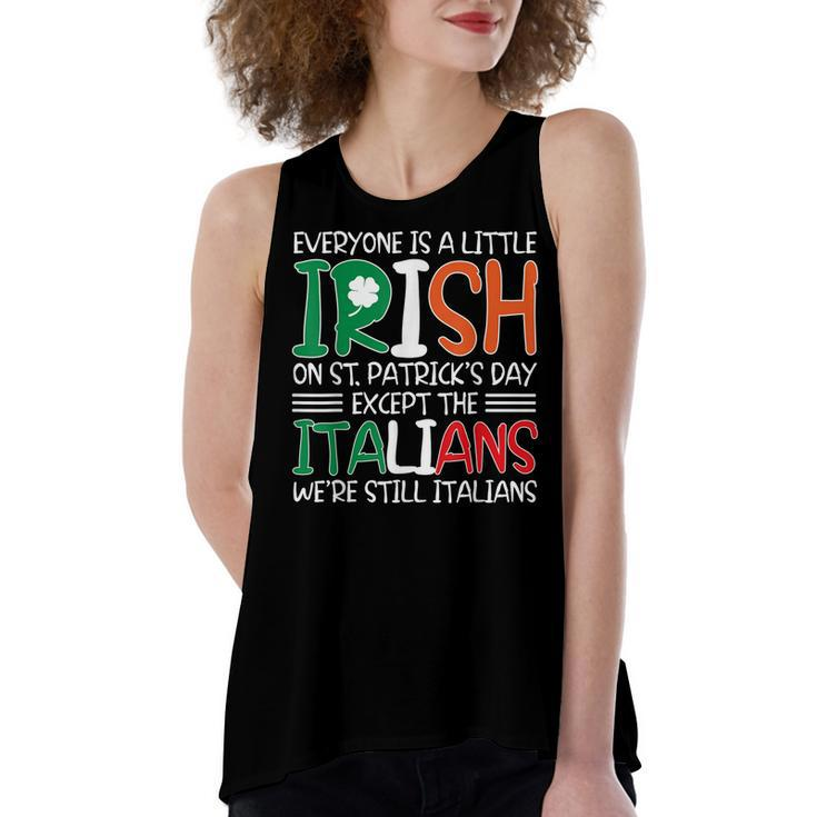 Patricks St Pattys Day Sarcastic Italian Irish Mens Kids  Women's Loose Fit Open Back Split Tank Top