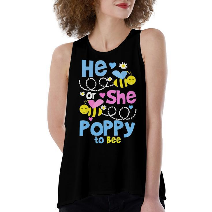 Poppy Grandpa Gift He Or She Poppy To Bee Women's Loose Fit Open Back Split Tank Top