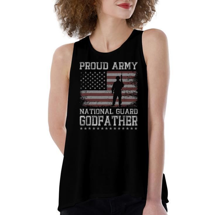 Proud Army National Guard Godfather US Military Women's Loose Tank Top