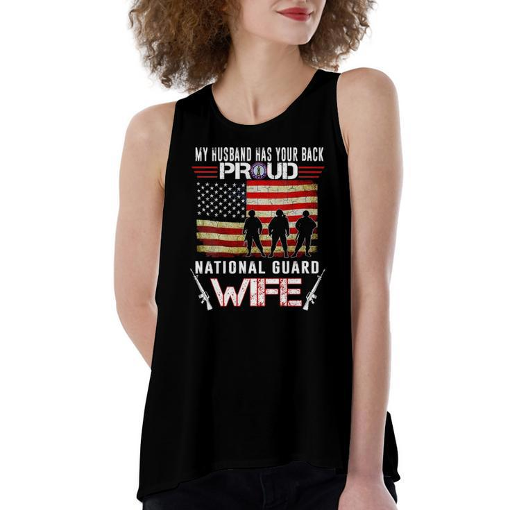 Proud Army National Guard Wife US Military Women's Loose Tank Top