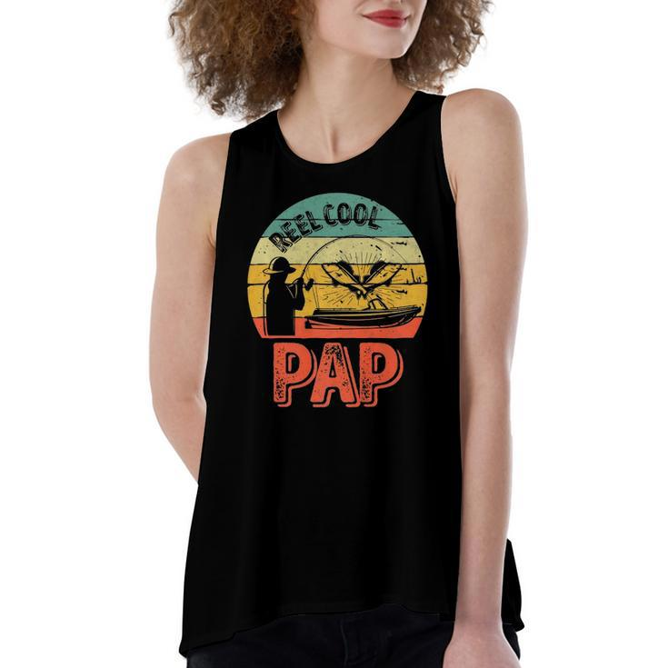 Reel Cool Pap Fisherman Christmas Fathers Day Women's Loose Tank Top