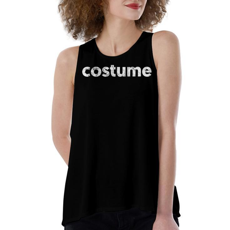 Sarcastic Ironic Punny Funny Halloween Costume  Women's Loose Fit Open Back Split Tank Top