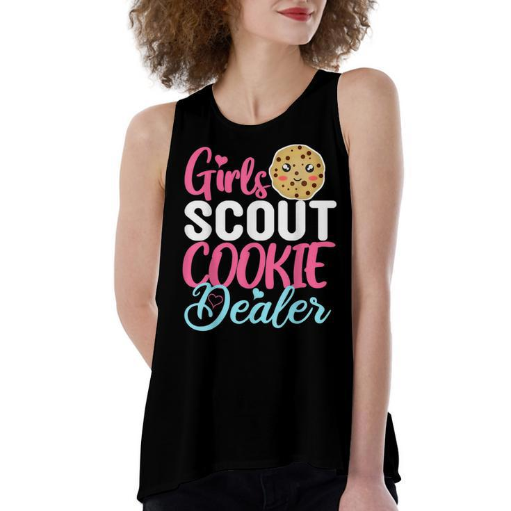 Scout For Girls Cookie Dealer Women Funny  Women's Loose Fit Open Back Split Tank Top