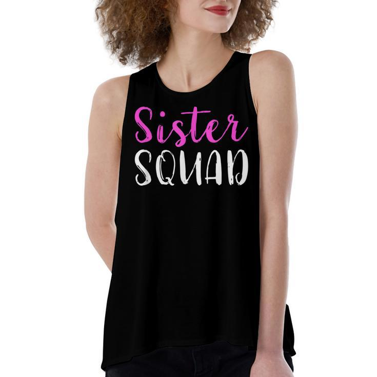 Sister Squad Sister Birthday Gift V2 Women's Loose Fit Open Back Split Tank Top
