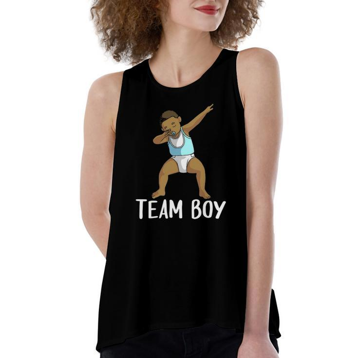 Team Boy Gender Reveal Cool Baby Boy Women's Loose Tank Top