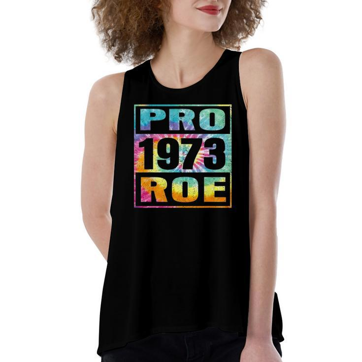 Tie Dye Pro Roe 1973 Pro Choice Rights Women's Loose Tank Top