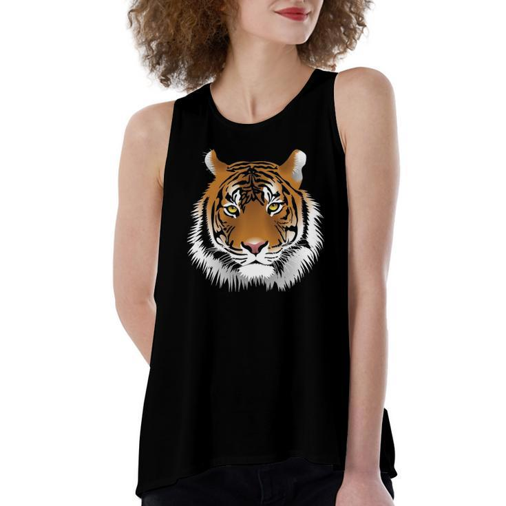 Tiger Face Animal Lover Tigers Zoo Boys Girl Women's Loose Tank Top