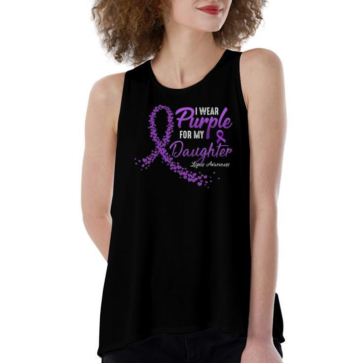 I Wear Purple For Daughter Lupus Awareness Women's Loose Tank Top
